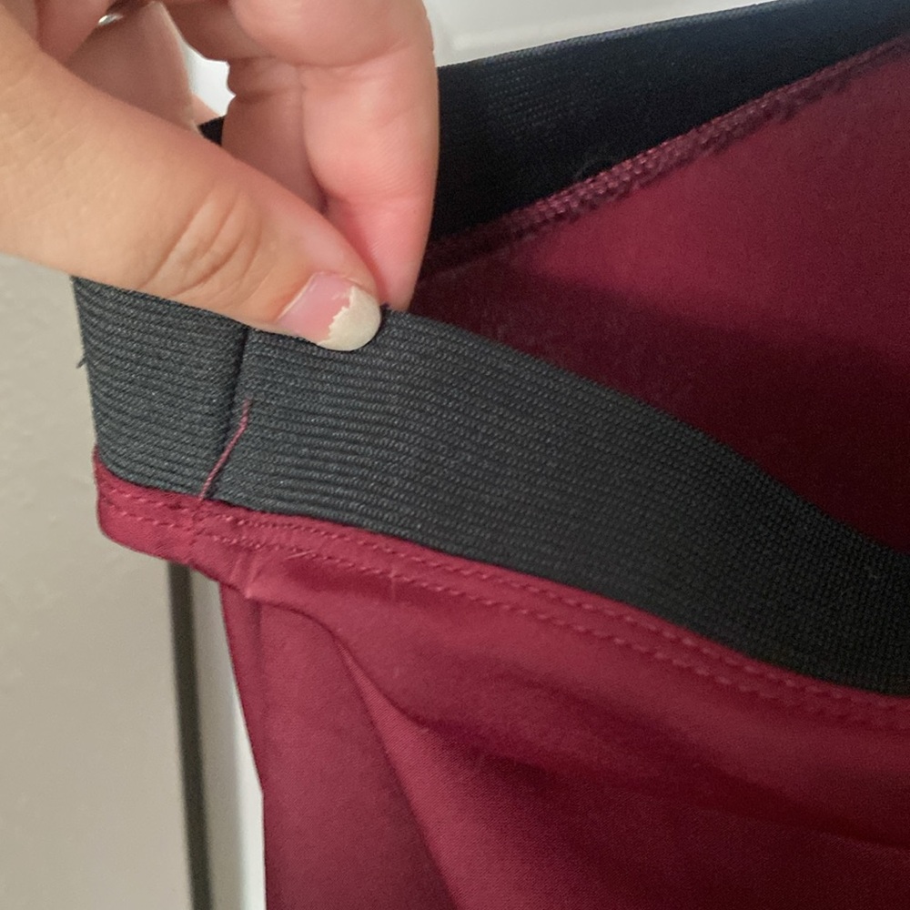 a new day Burgundy Maxi Skirt - Picture 4 of 4